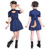 Clearstone Lady Animal Cosplay Halloween Police x Dog Navy Costume,