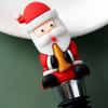 Rolha de vinho de Natal à prova de vazamentos, grau alimentício, criativo, desenho animado, fresco, Papai Noel, garrafa de vinho, plugue, suprimentos para festas