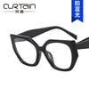Polygonal large frame glasses frame new glasses frame anti-blue cat eye Internet celebrity flat mirror