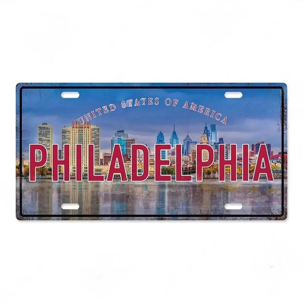 Barcelona Asntoniri Milano Chicago Metal Tin Signs Vintage Plaque Auto Plate Embossed Tag Garage Bar Pub Clubs Home Wall Decor