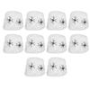 10Bags Spiders Webs Cobweb Halloween Decorations Bar Haunted House KTV Scene Props(White 2 Fake Spiders )