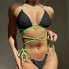 Split Hard Cup Bikini Bikini Swimsuit Ladies Sexy European American Swimsuit Sexy Backless