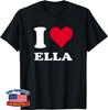 Red Heart I Love Ella Unisex T-Shirt