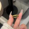 Unique Design Fashion Sense Simple Stacking Style Rings Geometric Diamond Inlay Rings for Women Fine Jewelry
