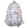 Shark Cartoon Cute Swimming Circle Star Pattern Student Backpack For School Use