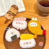 Cute Plush Delicious Food Keychain Sushi Hanging Ornaments Backpack Pendant Decoration Accessories Creative Doll Keyring Gift
