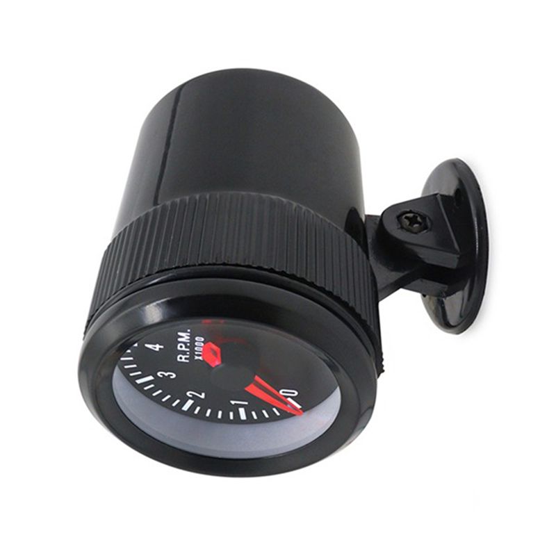 Portable Car Meter Tachometer For 1-8 Cylinders Car RPM Gauge Analog Black Case 0-8000RPM