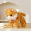 20cm Lifelike Big Eyed Cat Plush Toy Soft Stuffed 4 Colour Realistic Cat Plush Doll Girls Valentine's Day Gift Kid Birthday Gift