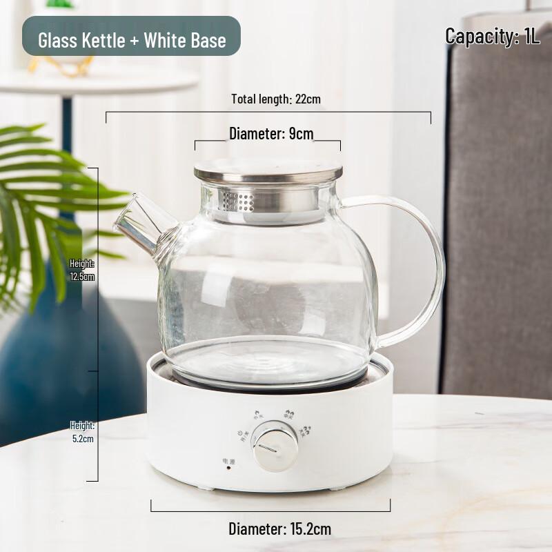 Meizhishang Glass Electric Kettle & Stew Pot Set