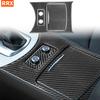 For Infiniti G35 G37 2007-2013 Real Carbon Fiber Sticker Central Control Storage Box Water Cup Holder Car Accessories decorative