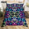 Bohemian Mandala Duvet Cover Set 3pcs Soft Comfortable Breathable Bedding For Bedroom Decor