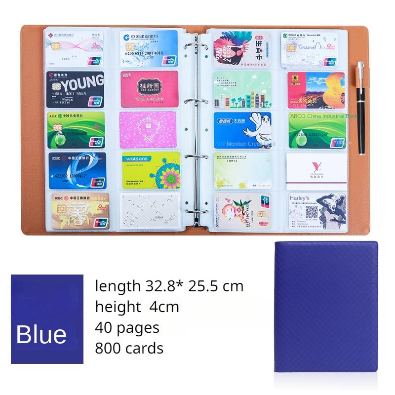 Visitenkartenhalter, Visitenkartenpaket, Bankkartenbuch mit großer Kapazität, kleines Kartenbuch, Kreditkartenaufbewahrung, Mitgliedskarten-Sammelbuch