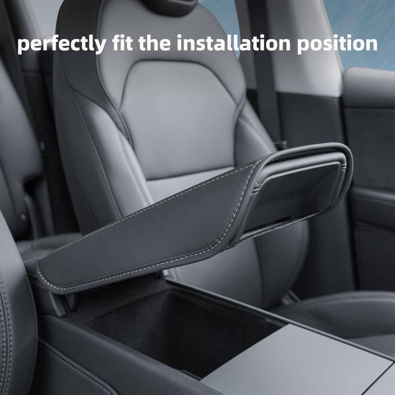 For Tesla Model Y Juniper Model 3 Highland Car Arm Rest Cushion Center Console Armrest Box Cover Pad Elbow Support Rest Cushion