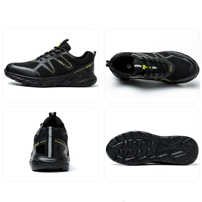 Lightweight Fashion Safety Shoes For Men Industrial Working Boots Steel Toe Puncture Proof Indestructible Sneakers Male Footwear