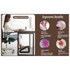 A25F-Ergonomic Foot Rest For Desk Under, Adjustable Small Portable Foot Stool Massager Foot Hammock Accessories For Work