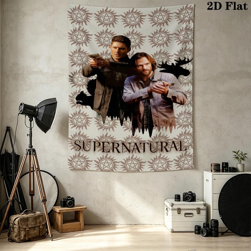 Supernatural Wall Tapestry Aesthetic Wall Hanging Printed Fabric Blanket Decorative Tapestries For Bedroom Living Room Home Decor