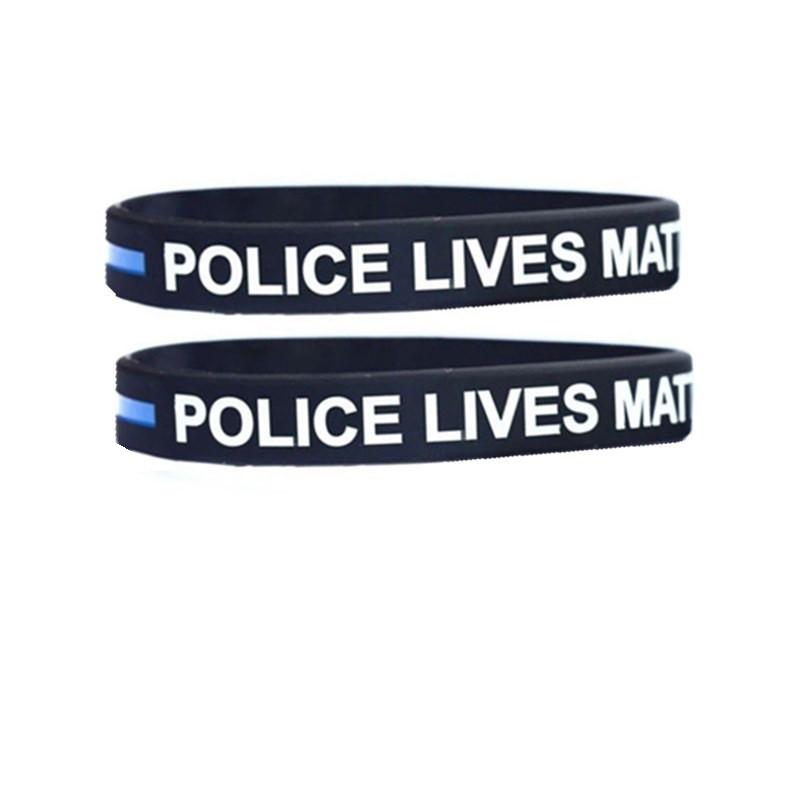 Thin 1 Blue Line Bracelet Lives Matter Wristband Support Decoration Accessories