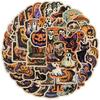 50 Retro Halloween Waterproof Stickers for Phones, Computers & Skateboards - Decorative Festival Decals