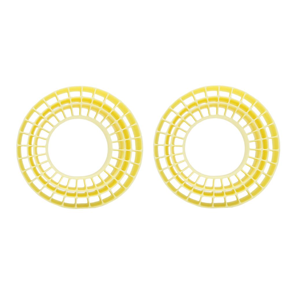 2Pcs 2.2in Silicone Tires Insert Double Layer Hollow Tires Liners for 1 10 Crawler Cars Yellow