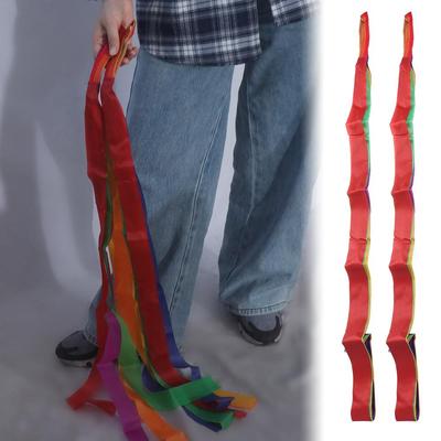 Rhythmic Dance Rainbow Ribbons Art Gymnastic Rainbow Streamer Gymnastic Ribbons  Interactive Games