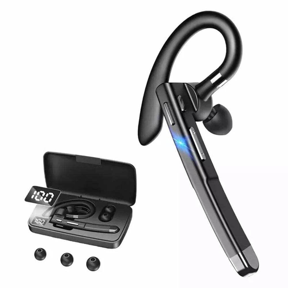 YYK520 Truck Driver Wireless Bluetooth 5.3 Headset Noise Cancelling Sports Headset Business Headset with Digital Display