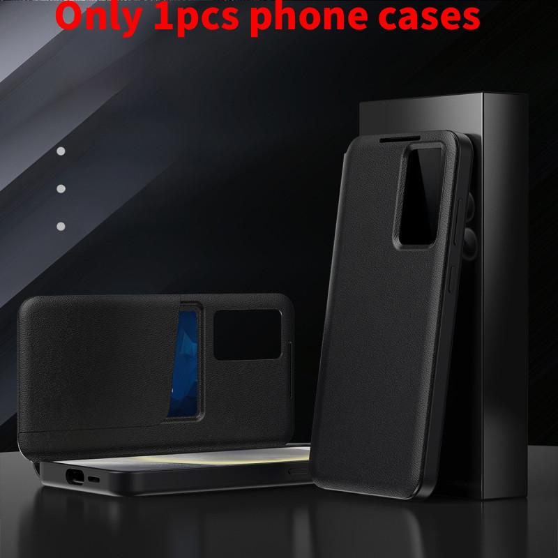 Smart View Window Leather Phone Case With Card Slot For Samsung Galaxy 5g S25