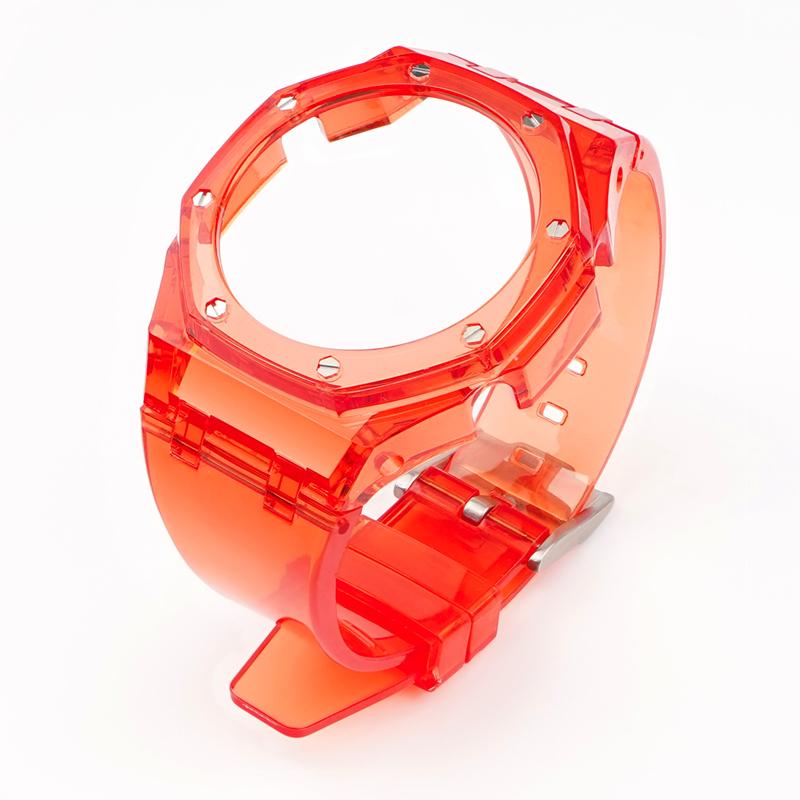 Modification Kit For Casio G-SHOCK GA-2100 GA-2110 GA-B2100 Fluororubber Strap GA2100 Men Bezel Watch Band Bracelet