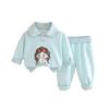 Kids Casual Long-Sleeve Set, Comfortable Daily Wear Outfits