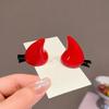 2Pcs Solid Color Devil Horn Hair Clips OX Horn Shape Duckbill Hair Clips New Hair Barrettes  Women