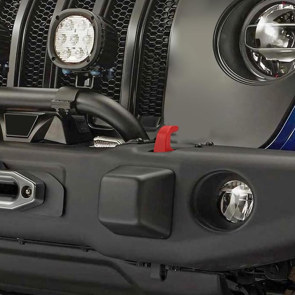 JWWY Bumper Tow Hook Covers Tow Trailer Hitch Receiver Cover Towing Hitch Rubber Sleeve Protector Cover Trim Fit for 2007-2025+Jeep Wrangler JL