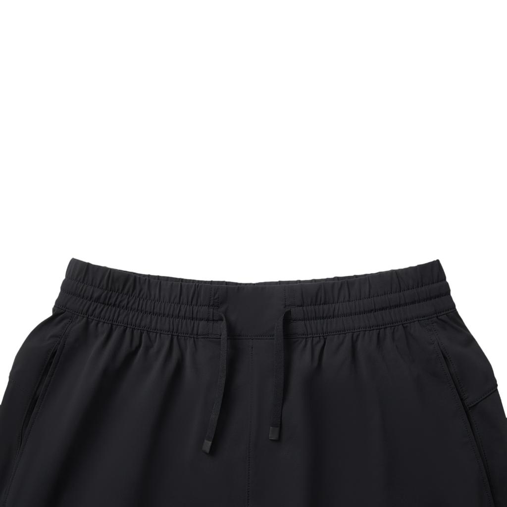 Li Ning Fitness Series Casual Simple Solid Color Tapered Drawstring Knitted Sports Pants Women bottoms Black AKYV014-2