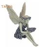 Hagefugl Mater Resin Statue Utendørs Terrasse Gård Plen Frittstående Eventyr Trehus Dyreskulptur Ornament Fuglebad Skål Vanning Fôring