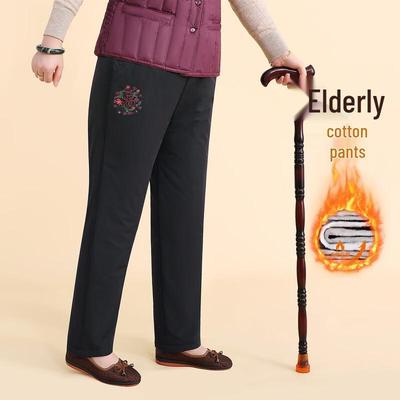 YUZHAOLIN Women's Thickened Cotton Straight-Leg Pants