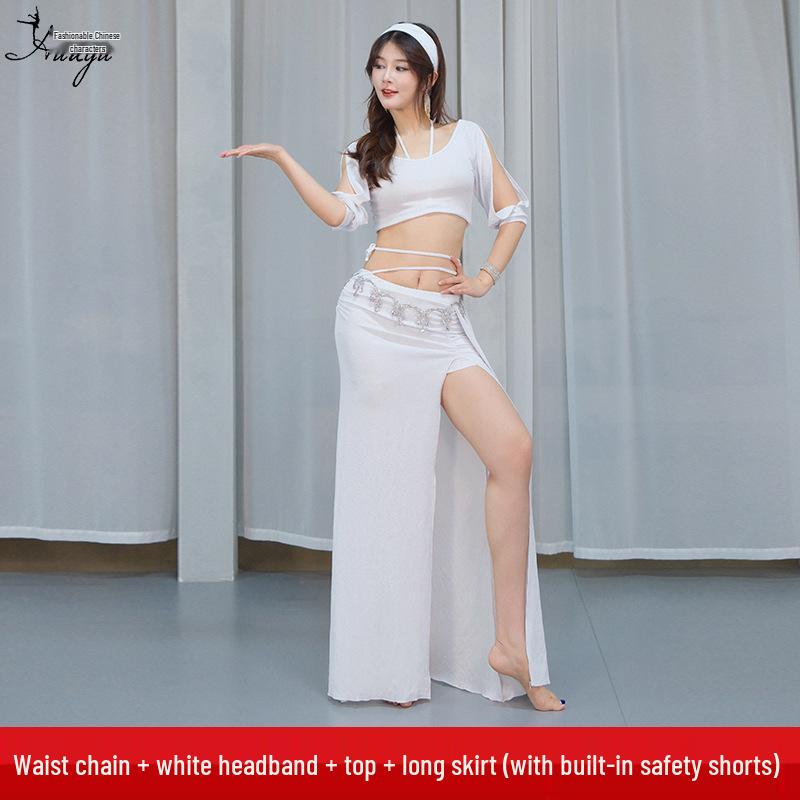 Huayu 2025 Autumn/Winter Belly Dance Costume: Sexy Oriental Dancewear Long Skirt Set
