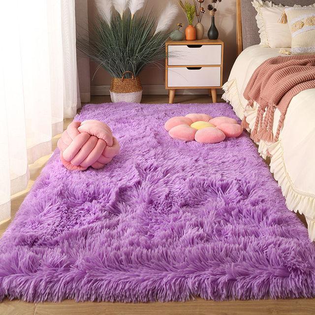 Carpet Fluffy Bedroom Carpet Teen Door Mat Nordic Style Soft Large Size Kid Floor Cushions Living Room Carpets Home Decoration