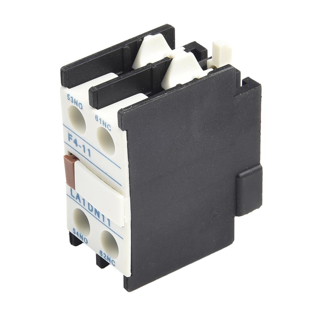 Interchangeable Auxiliary Block F4 11 1NO/1NC for CJX2 AC Contactor 10A Heating Current 690V Insulation 48x30x23mm Footprint