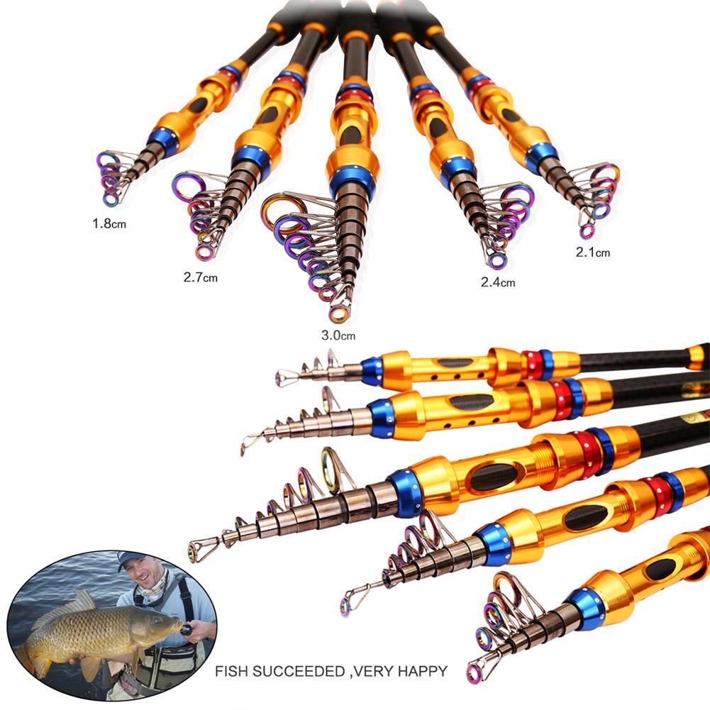 Nuova Canna da Pesca Casting per Pesca in Mare a Lunga Distanza in Fibra di Carbonio 2.4-3.6m Potenza Super Rigida Canna da Pesca Telescopica a Mano Esca per Carpa Canna da Pesca Spinning per Mare Attrezzatura da Pesca