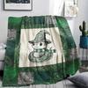 1 Manta de Franela con Estampado de Dibujos Animados, Alta Calidad, Cómoda para Todas las Estaciones, Decoración del Hogar, Calidez y Confort, Perfecta para Regalo de Navidad o Cumpleaños