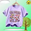 Summer 67 Six Seven Cool Funny Printed T-shirt Kids T-Shirts Fashion Oys Girls Cotton Tee Italian 67 Casual Children Clothes Top