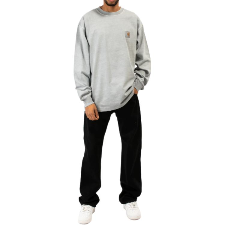 Carhartt WIP T-Shirts Men's Gray Crew Neck Moderate I030779-1NK-GD