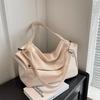Autumn And Winter Large Capacity Tote Bag Korean Style Commuting Leisure Shoulder Bag Women'S Armpit Bag Pu Pillow Bag