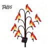 Courtyard Ambient Lighting Outdoor Solar Pathway Light, Bird-shaped Stump Decorative Garden Stake with Warm Terrace And Balcony Accents LED