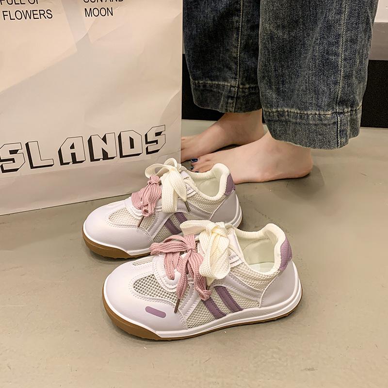 

Женские летние новые сетчатые дышащие спортивные кеды на толстой подошве, увеличивающие рост 40 фиолетовый