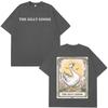 The Silly Goose Tarot Card Double Sided T-Shirt Funny Animal Meme Casual Black Cotton Unisex Women And Men T-shirts