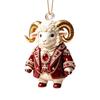 Holiday Gift Ideas 2027 New Year Sheep Ornament, 2D Acrylic Christmas Tree Pendant Xmas Hanging Pendants with String, Chinese Zodiac Goat Decor,