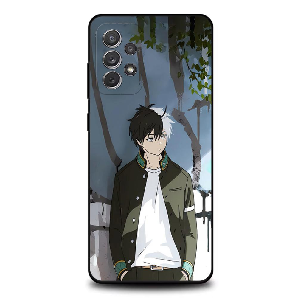Anime Wind Breaker Sakura Phone Case For Samsung S25,S24,S21,S22,S23,S30,Ultra,S20,Plus,Fe,Lite,Note,10,9,5G Black Cover