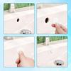 3pcs Rubber Sink Overflow Cover, Silicone Overflow Drain Cover Cap for Bathtub Reusable Bath Tub Round Sink Ring Hole Insert Basin Trim Plug Topper