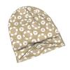 2D Flat Printing Beige Hexagon Geometric Seamless Pattern Daily Style Knit Hat for Adults Perfect for Weekend Errands Quick Meetups Or Everyday City W
