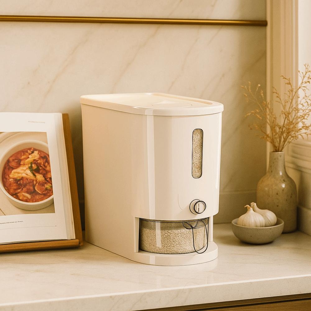 Moisture-Proof Food-Grade Sealed Bucket Visible Flour Storage Bucket  Restaurant