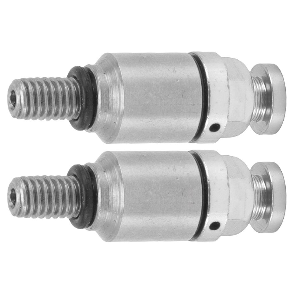 2pcs M5x0.8 Aluminium Alloy Fork Air Bleeder Pressure Relief Valve Replacement for CRF150R CR125R CR250R CRF250R Silver